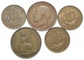 Großbritannien; Lot Kleinmünzen (5 Stück)