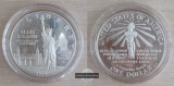 USA,  1 Dollar 1986 S  Ellis Island  FM-Frankfurt   Feinsilber...