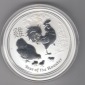 Australien, 2 Dollar 2017, Lunar II Hahn, 2 unzen oz Silber