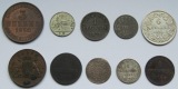 Altdeutschland: Lot aus zehn verschiedenen Kleinmünzen Südde...