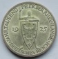 Weimarer Republik: 3 Mark Rheinlande (Jaeger 321), 1925 A