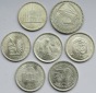 Ägypten: Lot aus sieben verschiedenen Silbermünzen, zusammen...