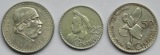 Mexiko/Guatemala: Lot aus drei Silbermünzen, zusammen 21,6 g ...