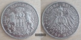 Deutsches Kaiserreich. Hamburg, Freie und Hansestadt. 5 Mark 1...