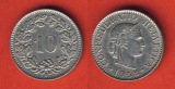 Schweiz 10 Rappen 1958 B