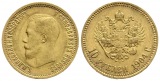 7,74 g Feingold. Zar Nikolaus II. (1894 - 1917)