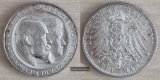Dt. Kaiserreich. Württemberg, Wilhelm II. 3 Mark 1911 F Silb....