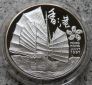 Turks- & Caicosinseln 20 Crowns 1997, Hongkong, 1-ne Unze Fein...
