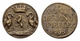 Medaille 1733; Bronze; 7,13 g; Ø 22 mm