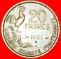 * HAHN (1950-1954): FRANKREICH ★ 20 FRANC 1951B! G. GUIRAUD!...