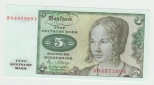 Ro. 285 a, 5 Deutsche Mark vom 02.01.1980 mit (c) Vermerk, B64...