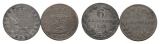 Altdeutschland; 2 Kleinmünzen 1833/1831