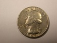 I4  USA  Quarter Washington 1965 in vz/vz+  Originalbilder