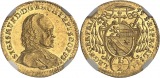 Österreich Salzburg 1/2 Dukat 1755 | NGC MS61 | Sigismund III...