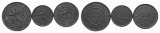 Belgien; 3 Kleinmünzen 1916