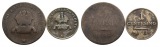 Italien - Lombardei; 2 Kleinmünzen 1822