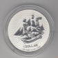 Cook Islands, 1 Dollar 2022, Segelschiff Bounty, 1 unze oz Silber