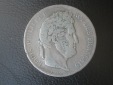5 Francs - Louis-Philippe I 1837; Lille; 900er Silber, 25 Gramm