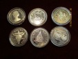 Lot Sammlung Kanada Dollar 6 Silbermünzen /RK