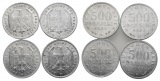 Deutsches Reich; 4 Kleinmünzen 1923