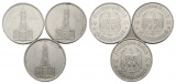 Deutsches Reich; 5 Mark (3 Stück) 1935