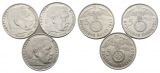 Deutsches Reich; 5 Mark (3 Stück) 1937
