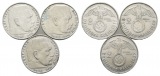 Deutsches Reich; 2 Mark (3 Stück) 1937