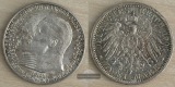 Hessen, Kaiserreich  2 Mark  1904 A FM-Frankfurt Feingewicht: 10g