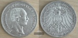 Sachsen, Kaiserreich  3 Mark  1909 E  Friedrich August III FM-...