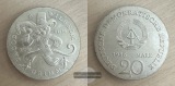 DDR  20 Mark 1986 A Brüder Grimm FM-Frankfurt  Feinsilber: 13...