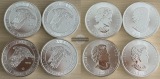 Kanada, 4 x 8 Dollar  Gerfalke 2016  FM-Frankfurt  Feingewicht...