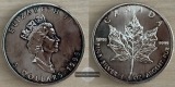 Kanada.  5 Dollar 1995 Maple Leaf   FM-Frankfurt    Feinsilber...