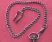 Uhrenkette Taschenuhrenkette 37cm lang 5mm stark schwarz neu
