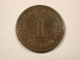 I6 KR  1 Pfennig 1915 E in ss/ss-vz  Originalbilder