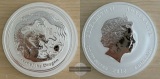Australien  2 Dollar 2012 Jahr des Drachen  FM-Frankfurt Feins...