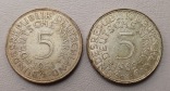 BRD 2 x 5 Deutsche Mark Heiermann Silberadler Silber Münzen 1...