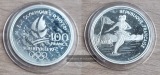 Frankreich 100 Franken 1989 XVI. Olympische Winterspiele, Albe...