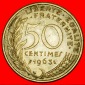 Ⰶ LETZTER TYP 1962-1964: FRANKREICH ★ 50 CENTIME 1963! UNG...