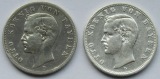 Kaiserreich: Bayern, 2 Mark Otto (Jaeger 45), 2 Stück (1896 +...