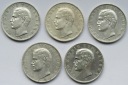Kaiserreich: Bayern, 3 Mark Otto (Jaeger 47), 5 Stück (1908-1...