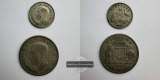 Australien 2 Schilling (Florin) 1947 & 6 Pence 1951 FM-Frankfu...