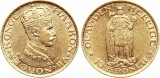 Norwegen: Håkon VII., 10 Kroner 1901 in Gold, SEHR SELTEN zu ...
