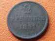 Hannover Kupfermünze 2 Pfennige 1851, Monogramm