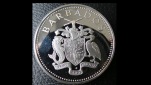 Barbados 25 Dollars 1980; 500er Silber, sehr geringe Auflage; ...