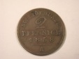 I16  Schaumburg Lippe 2 Pfennig 1858 A in ss/ss+  Originalbilder