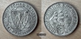 BRD, Weimarer Republik 3 Reichsmark 1927 A  Bremerhaven J#325 ...