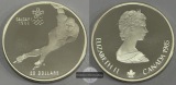 Kanada- 20 Dollar  1985 Olympia 1988 Calgary Eisschnelllauf  F...