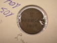 I19  Bayern 1 Pfennig 1847 in ss  Originalbilder