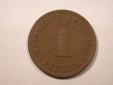 I19  KR  1 Pfennig 1890 D in vz  Originalbilder