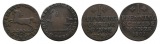 Altdeutschland; Braunschweig; 2 Kleinmünzen 1769 / 1801